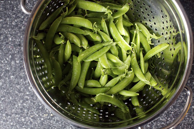 sugar snaps, get extra for cook's snacks