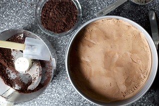 chocolate ice cream + crumb separator