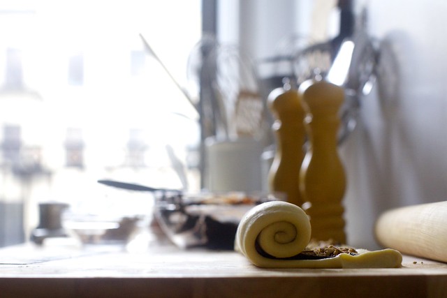 all rolled up + i love my new kitchen