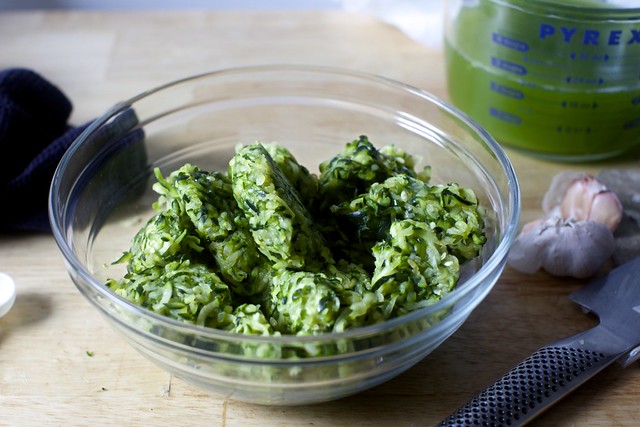squeezed and drained zucchini