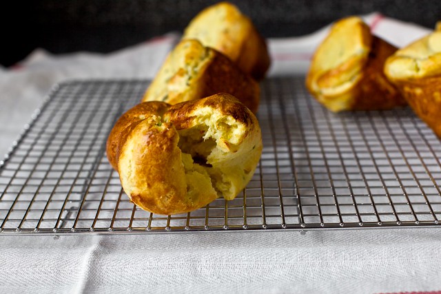 corn popover with buttermilk and chives