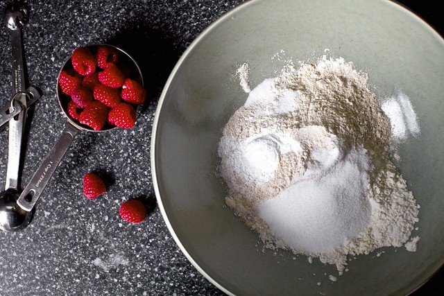 raspberries + flours