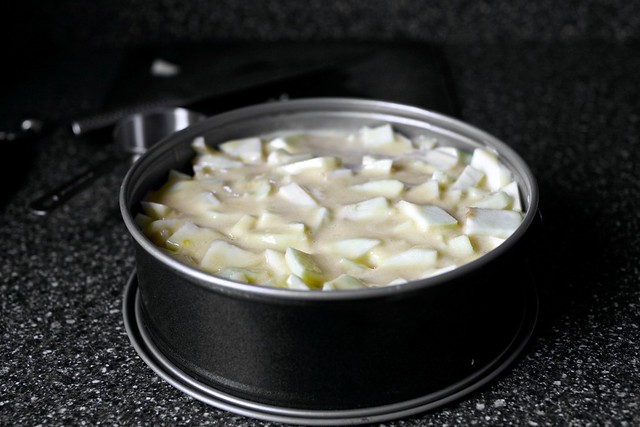 spread the batter so it seeps