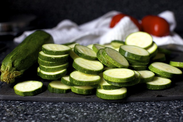 sliced zucchini