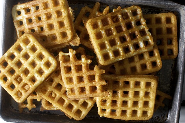 waffles like a tangled nyc skyline