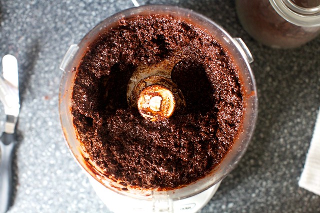 dark chocolate coconut macaroon batter