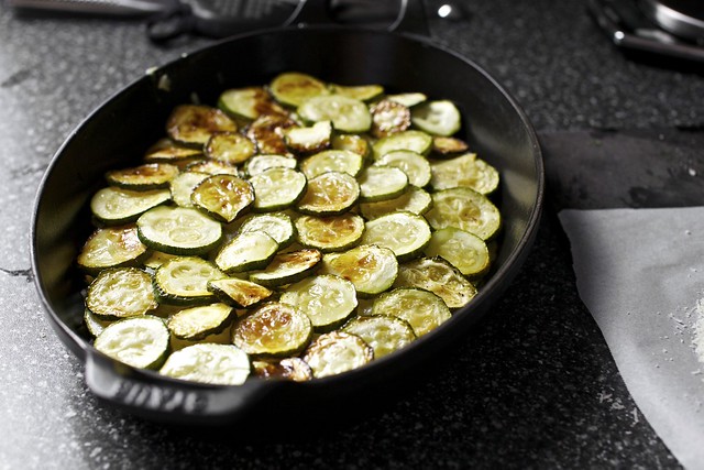 layering the zucchini