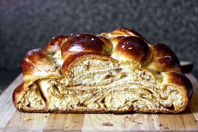 fig, olive oil and sea salt challah
