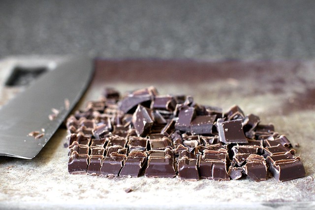chopped chocolate