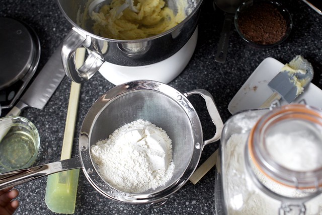 creamed butter, chocolate, sifted dry, little fingers