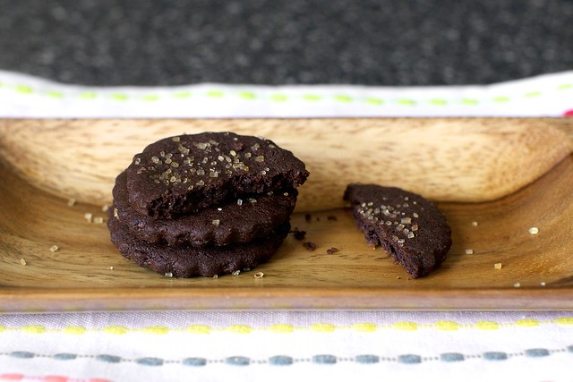 intensely chocolate sables