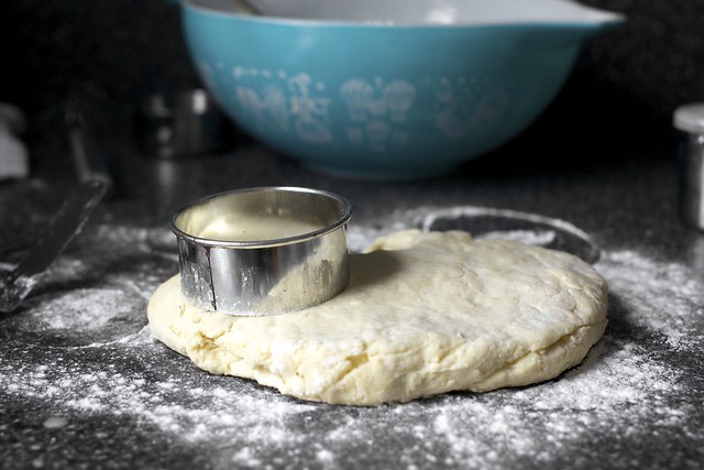 cut straight down, no twists or turns