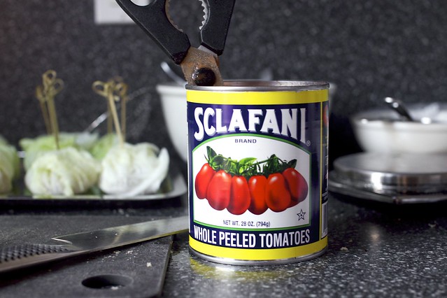 "chopping" the tomatoes