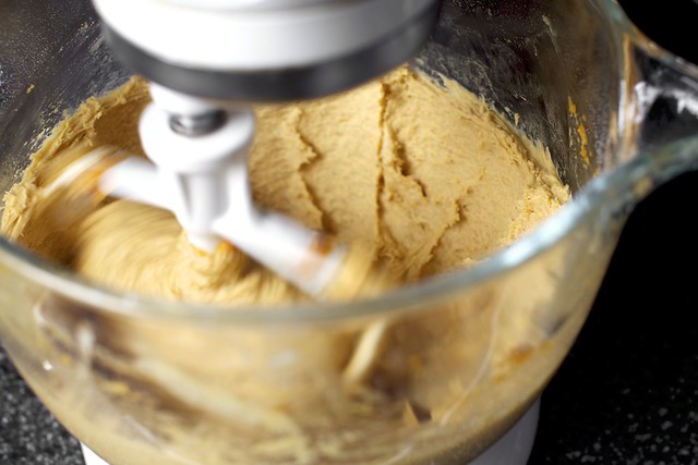 mixing and mixing in new glass bowl