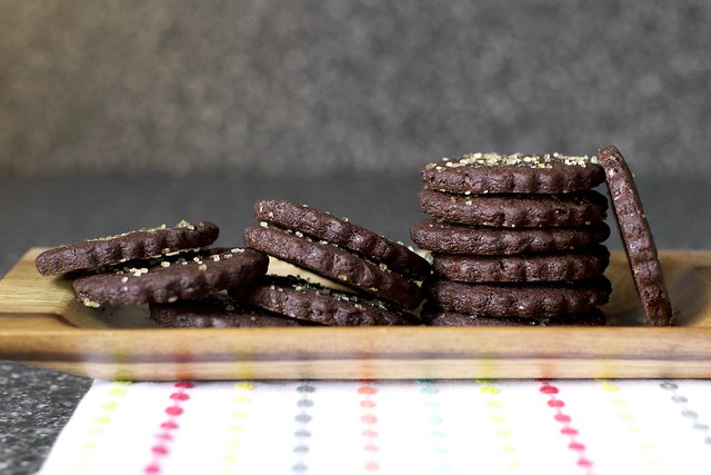 intensely chocolate sables