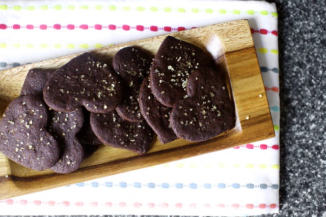 intensely chocolate sables