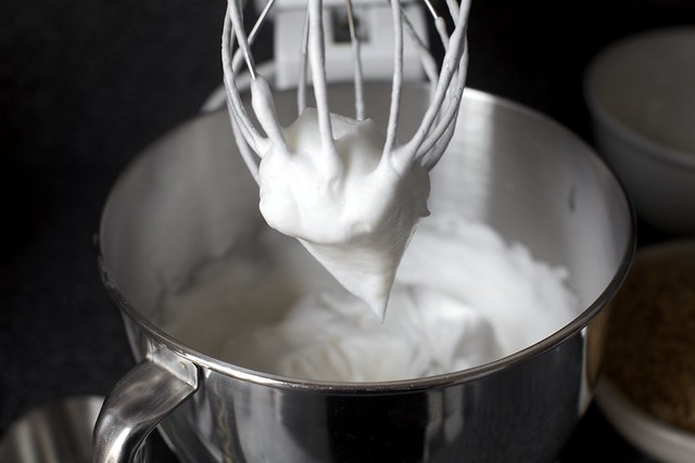 whipping the egg whites