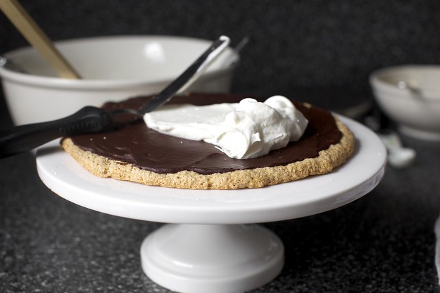 just a little whipped cream between layers