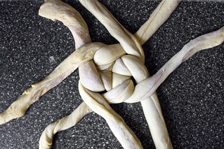 weaving the challah, 3