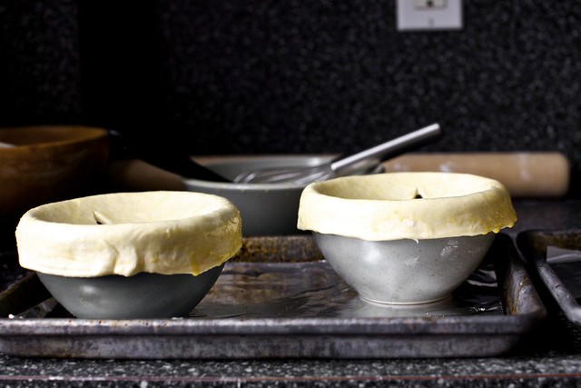 pot pies, almost ready to bake