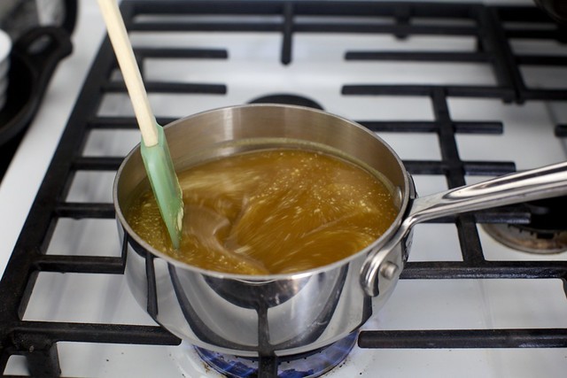 cook the syrup and cream