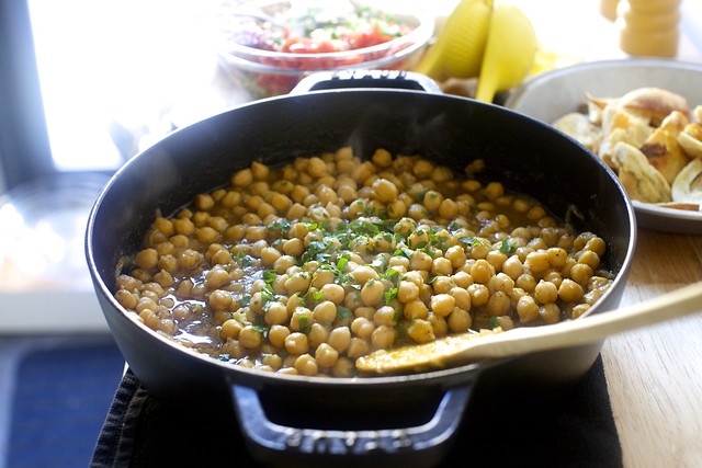 mostly baked chickpeas