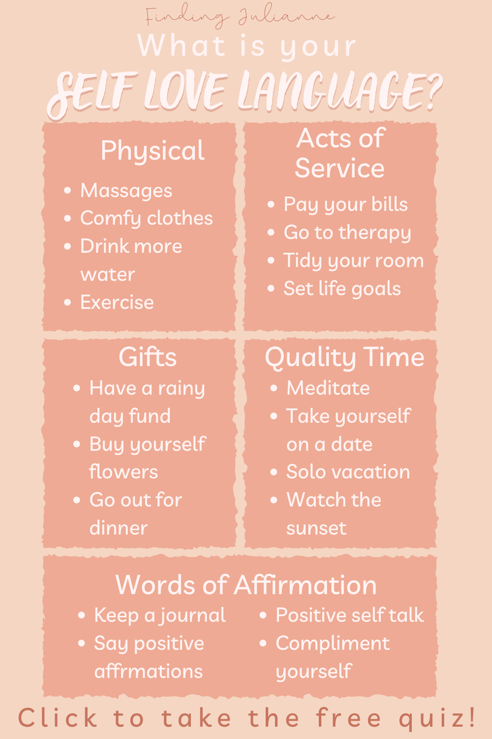 What Is Your Self Care Language Take The Self Love Language Quiz