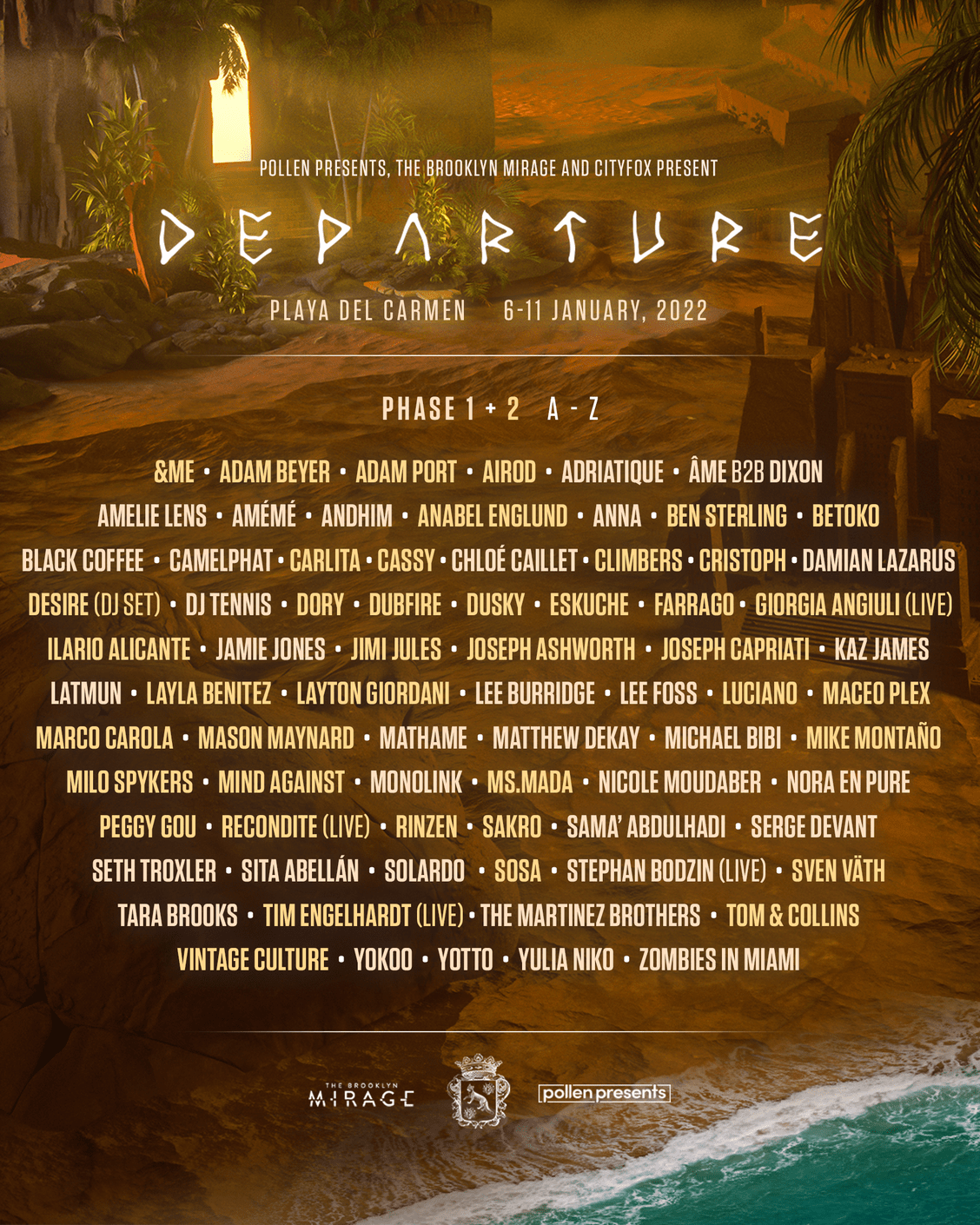 Departure Announces Adam Beyer Peggy Gou Dubfire Sven Vath Maceo Plex Dusky Luciano Marco Carola Recondite Cassy More For Mexico Festival Findyoursounds