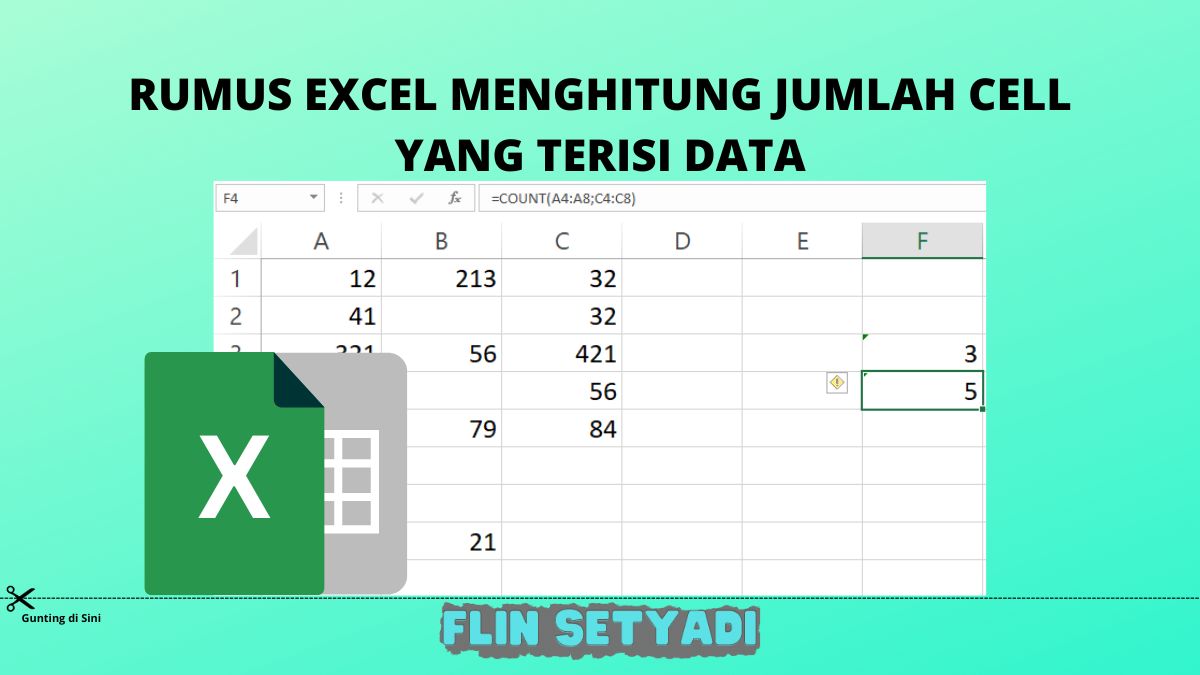 Contoh Rumus Excel Praktis Menghitung Cell Kosong Dan Berisi Data