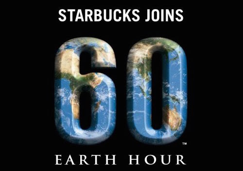 starbucks earth hour promotion