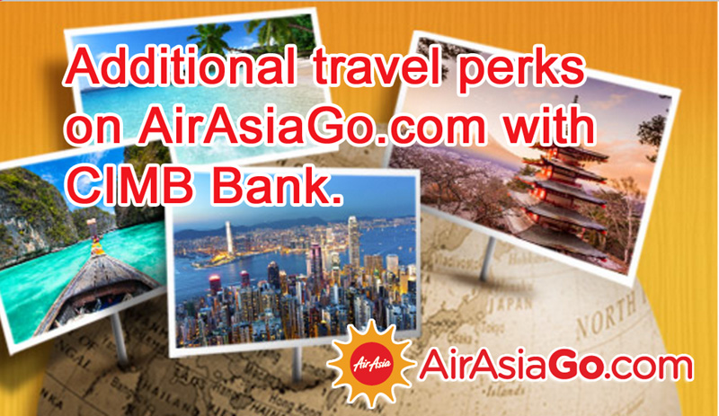 AirAsiaGo Promotion 2016 - Travel Perks from CIMB Bank