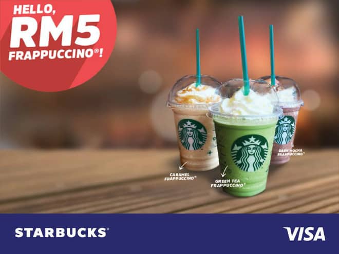 Enjoy Starbucks Frappuccino for RM5