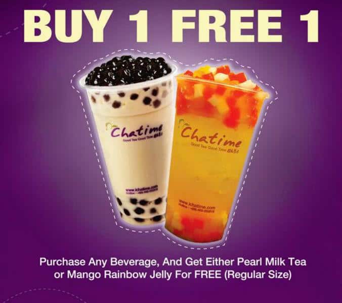 Chatime Buy 1 FREE 1
