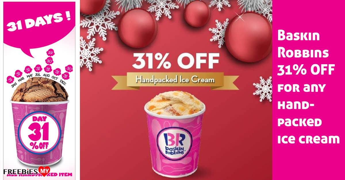 Baskin Robbins 31% Discount