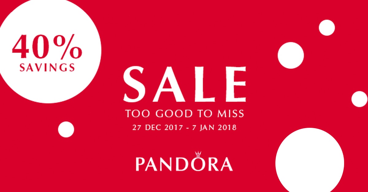 Pandora 40% discount savings