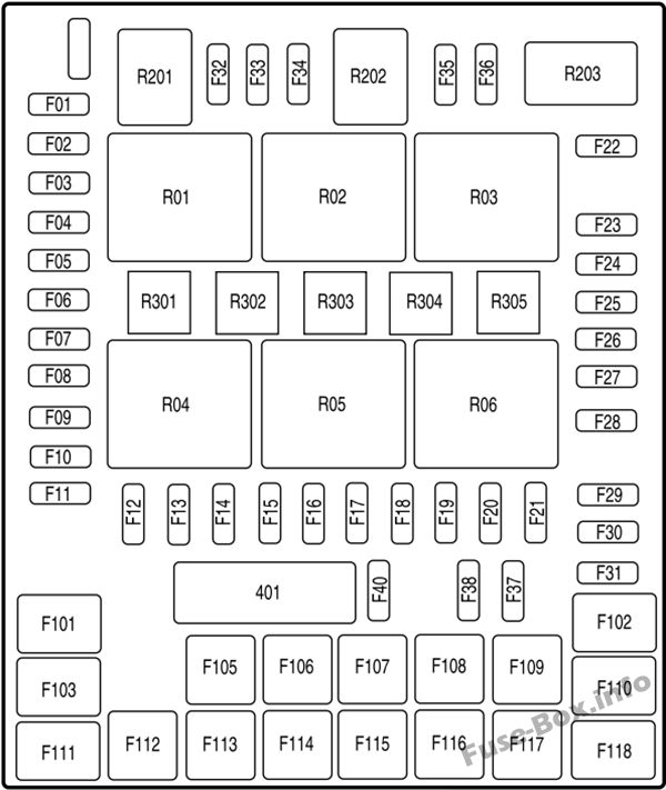 Diagrama De Fusibles Y Reles Para Ford F 150 F 250 F 350 1992 1997