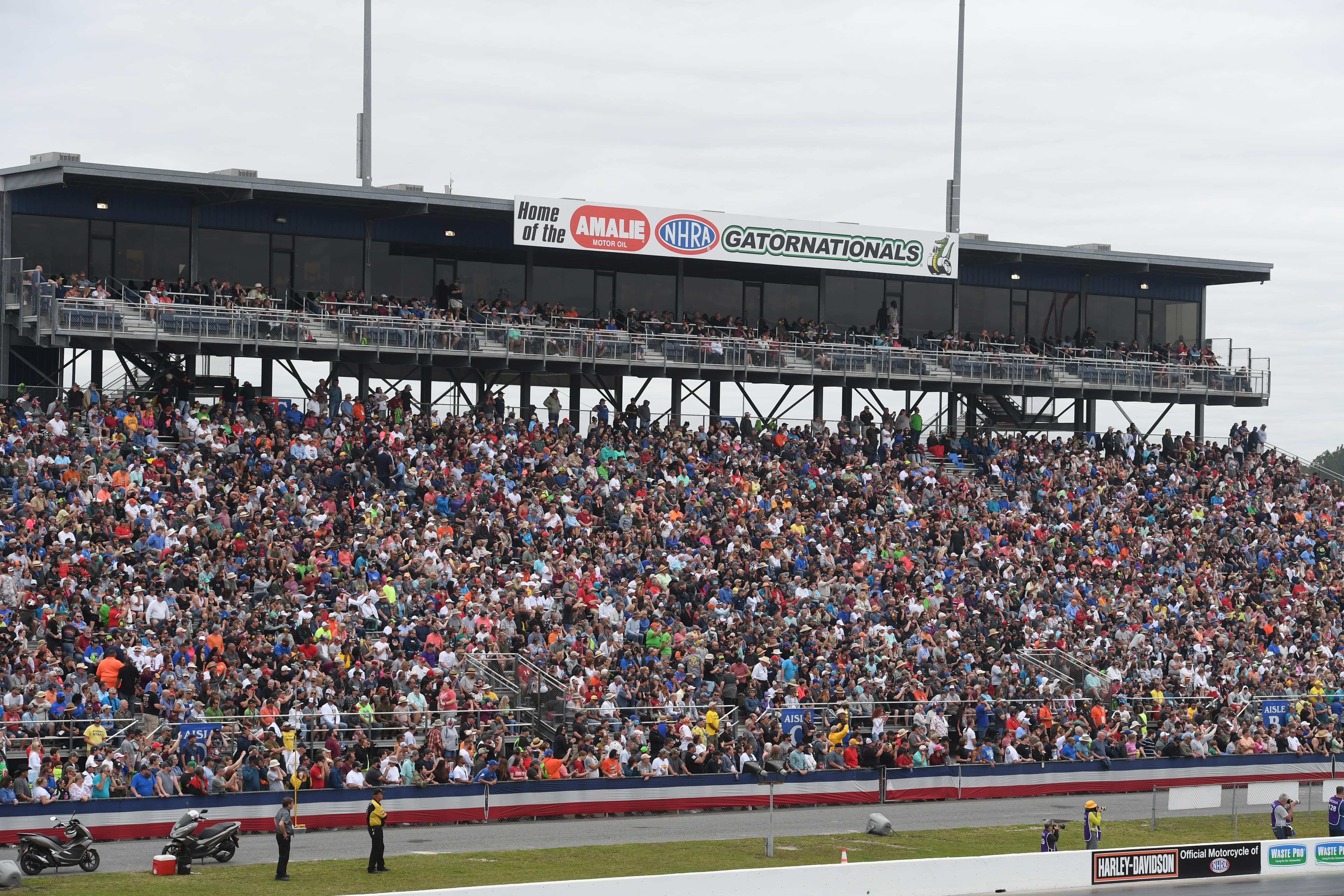 Gainesville Grand Stand full of fans