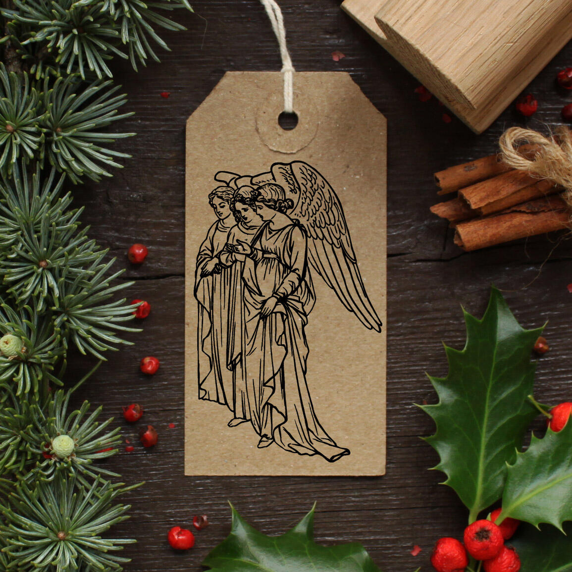 Angels stamp compress