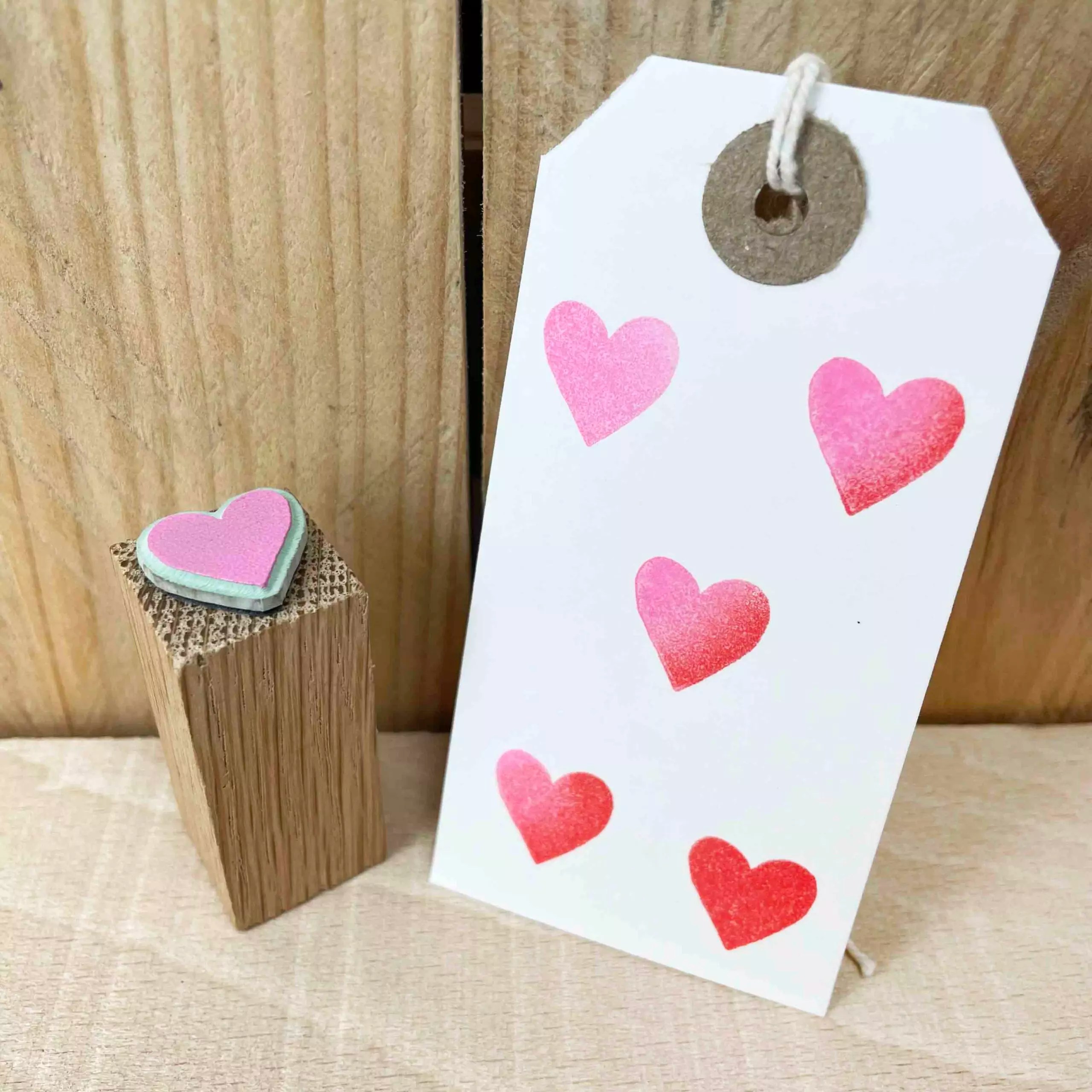 heart rubber stamp