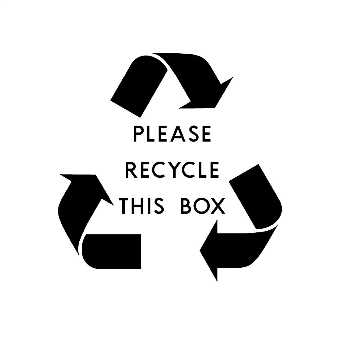 recycle this box rubber stamp