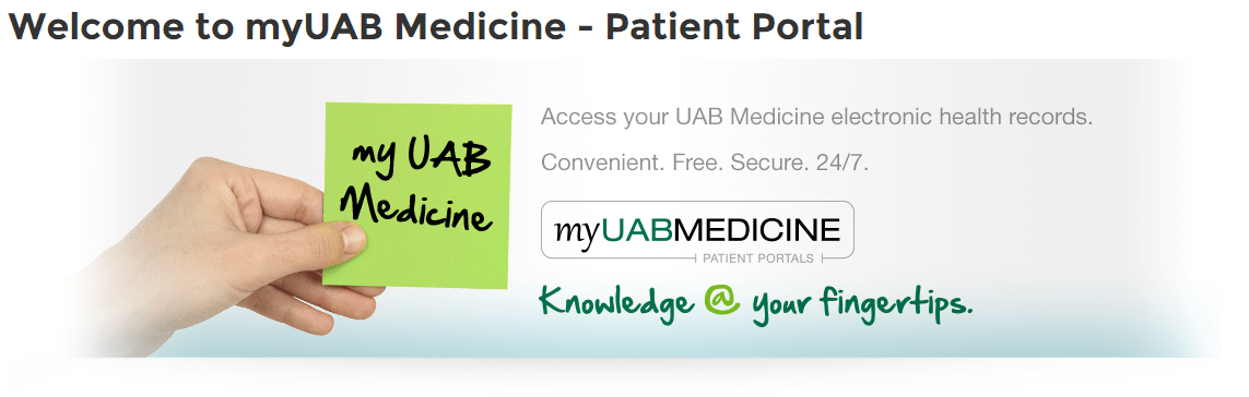 Uab Patient Portal How To Access The Portal