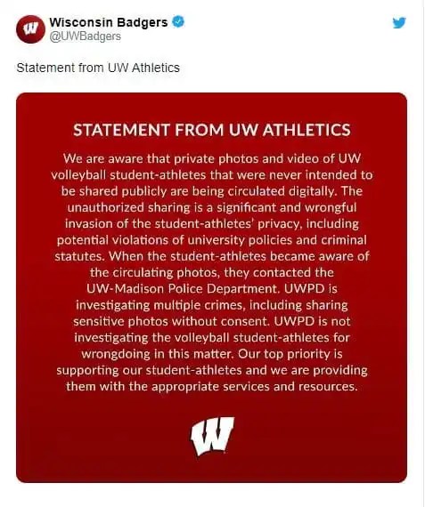 See Wisconsin Volleyball Team Leaked Reddit Photos Trending Glamtush Com