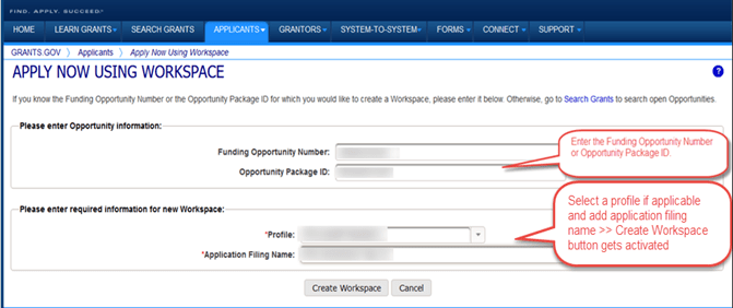 Two Pathways to Applying for Grants with Grants.gov Workspace