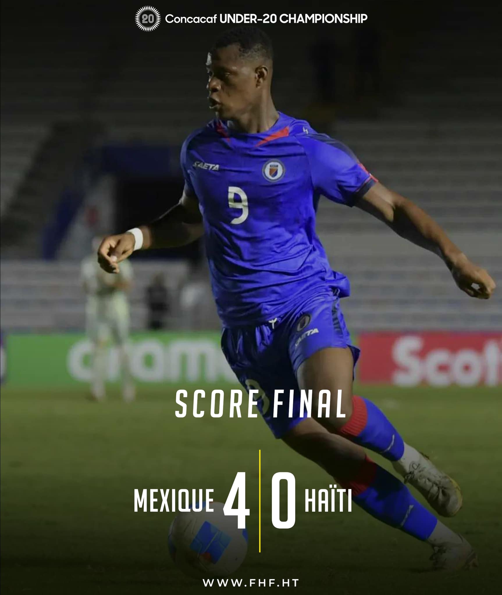 Haiti U-20 soccer team loses 4-0  to Mexico in World Cup qualifiers