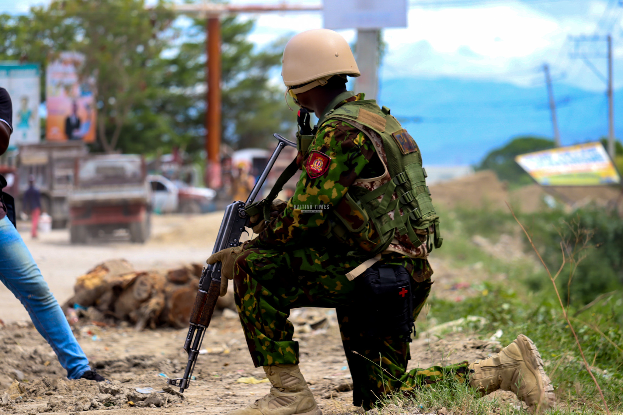 A Kenyan police officer injured in exchange of gunfire with gangs in Haiti