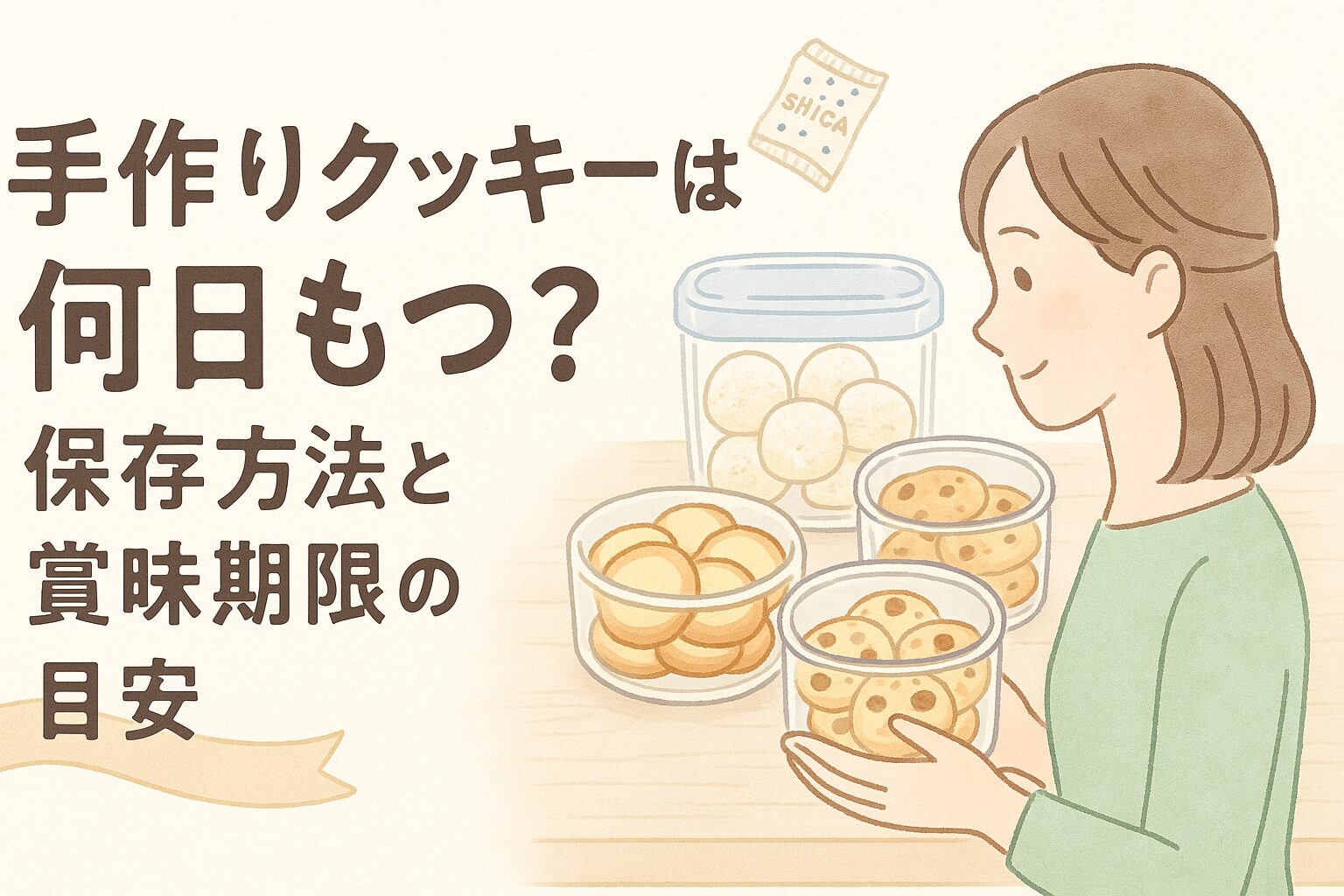 手作りクッキーは何日もつ？常温・冷蔵・冷凍の保存方法と賞味期限の目安