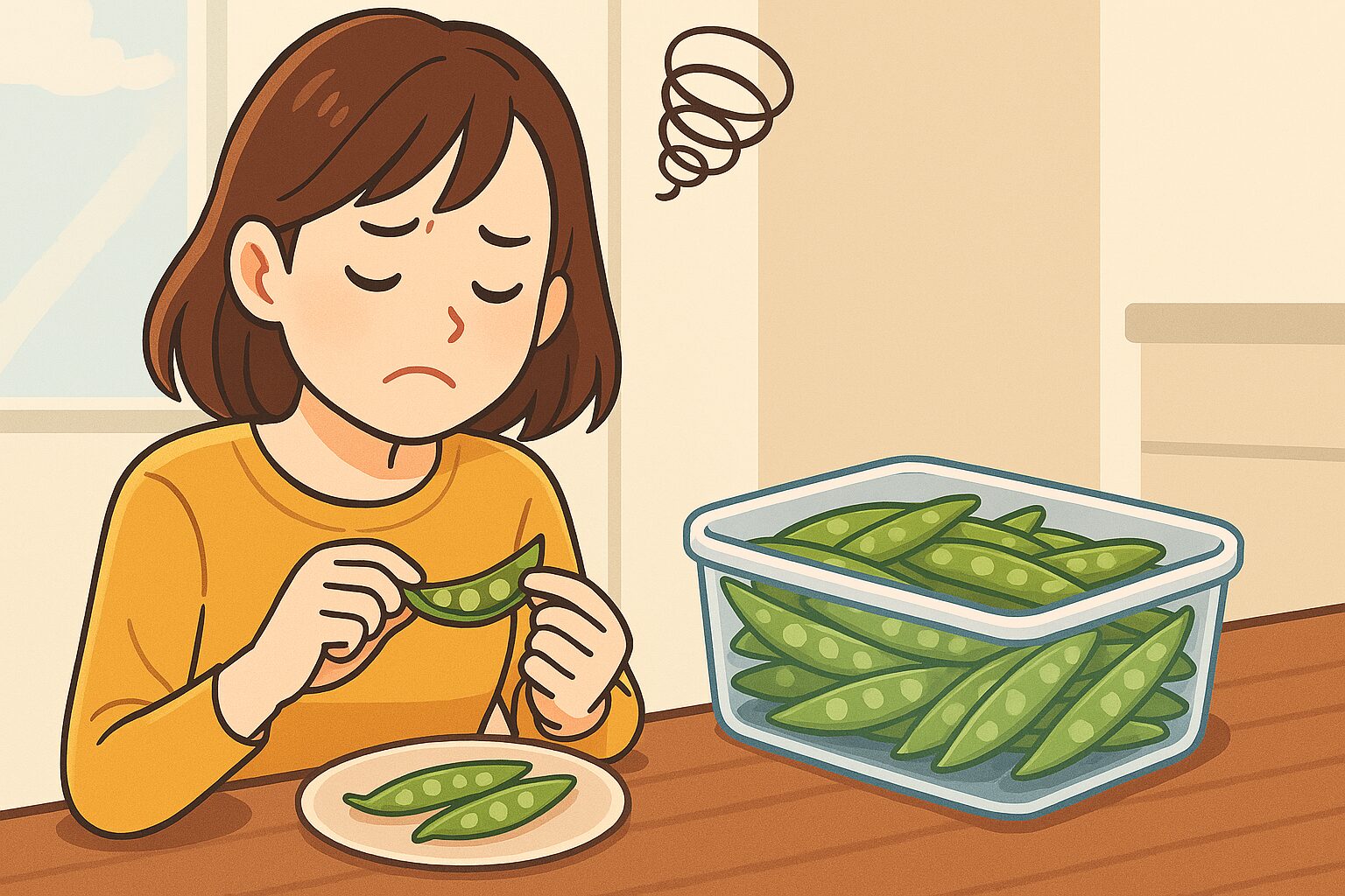 スナップエンドウを冷凍したらまずかった…その原因とは?