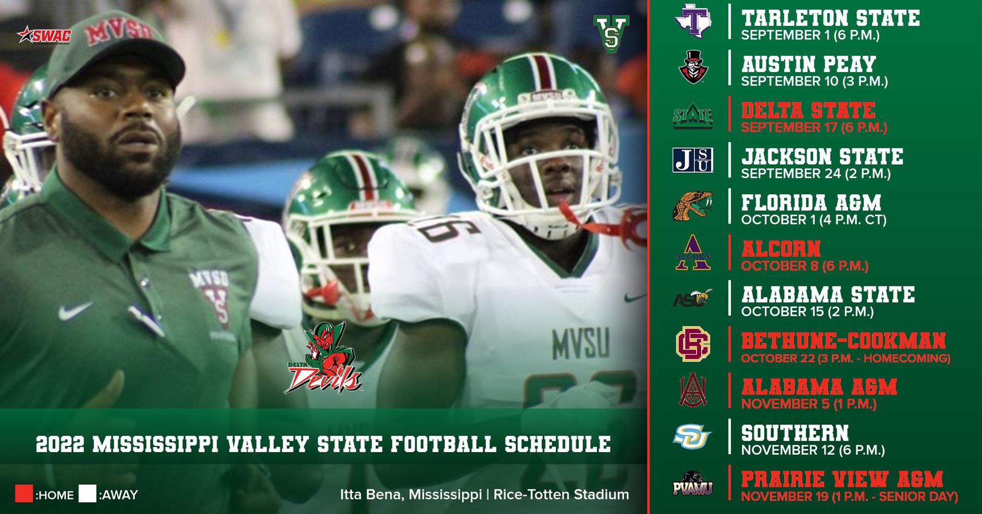 Mississippi Valley Reveals 2022 Football Schedule Hbcu Gameday