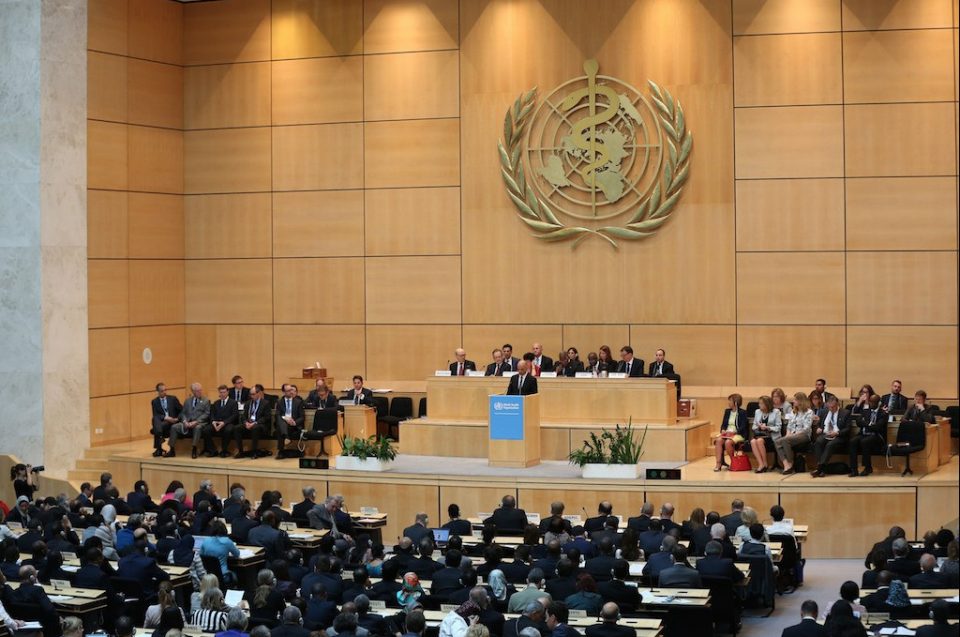 reunión de la asamblea mundial de la salud