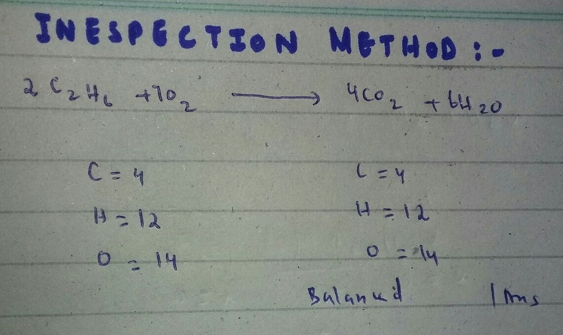 How To Balance C2h6 O2 Co2 H2o